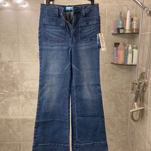 Show me your mumu blue flare jeans